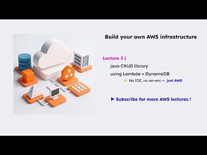 lecture 3 | java crud library | lambda + DynamoDB | No IDE, No hustle, just AWS | serverless