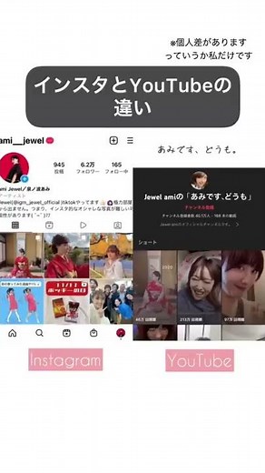 インスタとYouTubeの違い