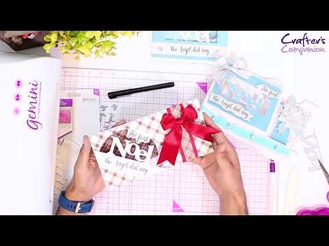 Gemini Edge'able Christmas Top Words Dies by Crafter's Companion