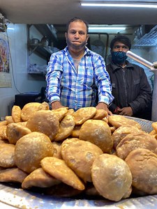 171K views · 7.1K reactions | Evening Delhi street food Tour Hanuman Ji Kachori walle | AMRITSAR WALKING TOURS | Facebook