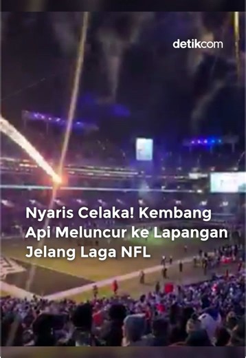 Insiden Menegangkan Kembang Api di Laga NFL