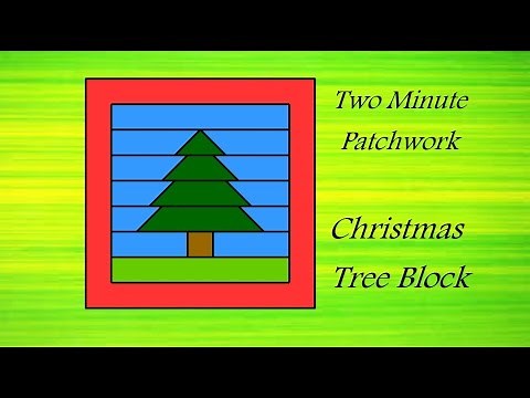 Easy Patchwork Block Tutorial - Christmas Tree block