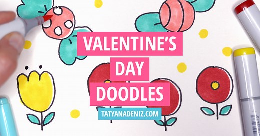 Valentine's Day Doodles: Quick and Easy Drawing Tutorial