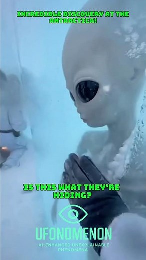 They just released this footage from the Antarctica! Must see! #alien #aliens #antarctica #ice