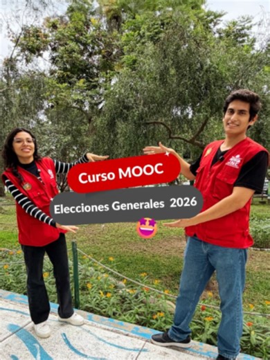 ¿Cómo? ¿Aún no te inscribes al curso MOOC “Elecciones Generales 2026” del #JNE? 🤩 Pues las inscripciones siguen abiertas. ¡Busca el link en la Bio! 🧐 #EG2026 🗳️🇵🇪
