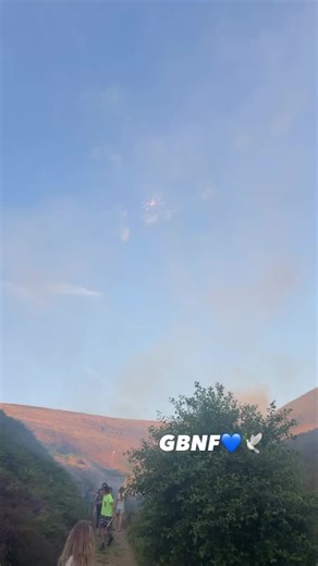 They thought it was clever to remember their friend who passed away swimming in the reservoir by setting off fireworks .#Manchester #Oldham #dovesrones #reservoir #fire