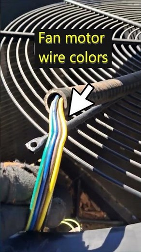 HVAC Fan Motor Wires and Fan Blade