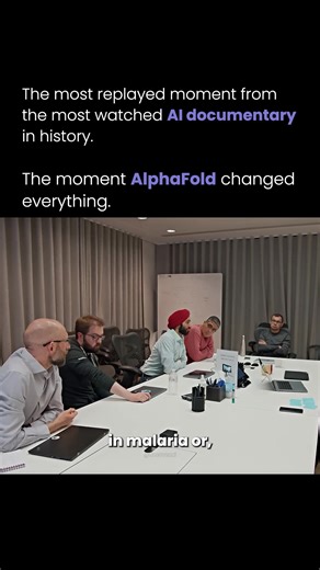 In a DeepMind documentary, a key moment shows Demis Hassabis being told that AlphaFold could predict the structures of all known proteins, around 1 to 2 billion, in about a month. His response was simple: “Why don’t we just do that?” That decision helped lead to a Nobel Prize. After years of work at Google DeepMind, AlphaFold solved a biology problem scientists had struggled with for nearly 50 years. It showed that AI could predict protein structures accurately, at scale, and far faster than lab