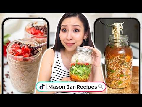 I Tried Healthy Mason Jar Recipes 🫙 *quick & easy*
