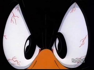 Daffy Duck demands a close-up