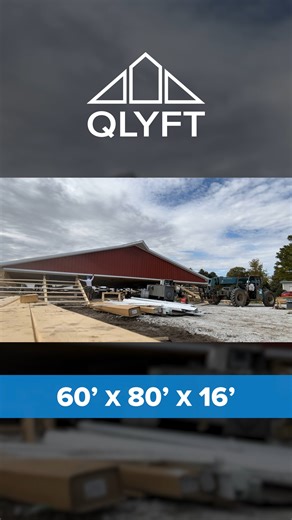 Post-Frame Construction Crew 17 lifted this massive 60' x 80' x 16' pole barn using the innovative QLYFT building system! Watch precision, teamwork, and cutting-edge post-frame construction methods in action. 🛠️ . . . #fbibuildings #polebarn #postframe #construction #constructionlife #constructionsite #constructionworker #qlyft #reel #reels #reelsfb #reelsvideo #timelapse #timelapsevideo | FBi Buildings, Inc.