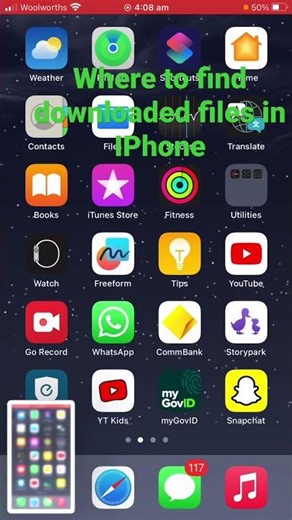 Where to find downloaded files in IPhone