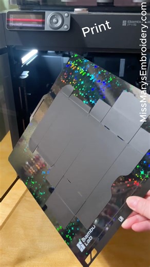 Holographic 3D Print?! ✨ Gift Box on Bambu P1S (So Cool!) ✨ #bambulab #Holographic #3dprinting