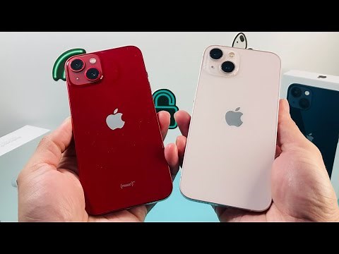 iPhone 13 Red vs Pink Color Comparison