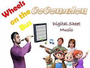 Simple Alto Recorder Tutorial for Wheels on the Bus | CoCoMelon | Learning Music