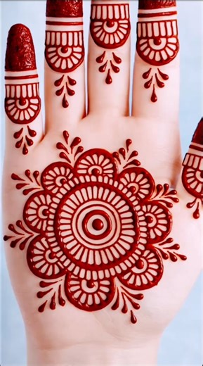 Easy tikki mehndi design 😍 #youtubeshorts #shortvideo #shortsfeed #shorts #eidmehndi #tikki #new