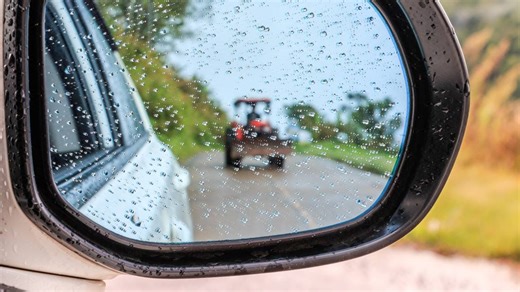 Is it legal to drive ATVs, tractors or golf carts on the road in Illinois or Missouri?
