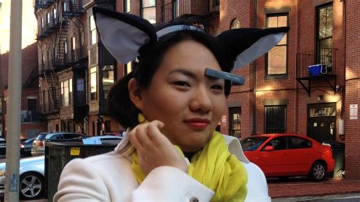 A cat ear device that reads brain waves and moves according to emotions
