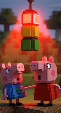 If Peppa Pig was in Minecraft... 🚦 Survival Mode: The Traffic Light Guardian (Funny Animation)
