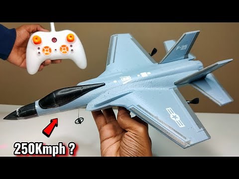 RC Fastest Fighter Jet F35 Unboxing & Flying Test - Chatpat toy tv