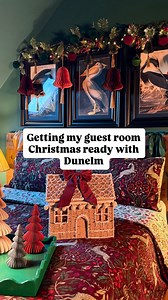 ad Getting the guest room Christmas-ready with a sprinkle of nostalgic magic.✨ I’m obsessed with how my DIY gingerbread house turned out! Who knew a storage basket and a bit of builder’s caulk could create such a cosy, festive masterpiece? This year, I’m all about a throwback Christmas, and these folding paper bells from @dunelmuk get me every time—so simple, yet so charming. My star find? The Folding Paper Trees. They bring all the festive vibes and add that little touch of magic every room nee