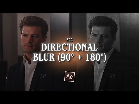 smooth bcc directional blur (90° & 180°) ; after effects