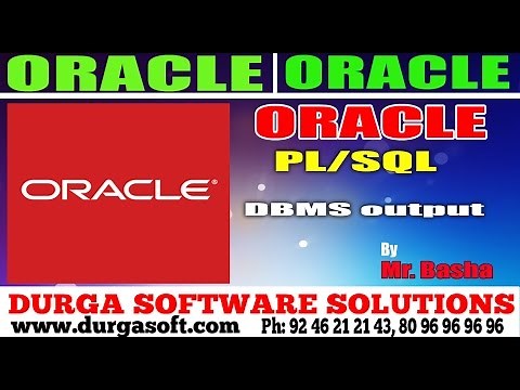 Oracle Tutorial || onlinetraining||PL/SQL|| DBMS output by basha