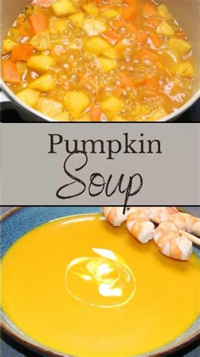 Delicious Pumpkin Soup! Ready in 30 minutes! #soup #pumpkin #simplerecipes #easyrecipes #cooking