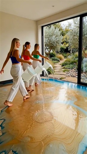 Turning This Floor Into a Gold, Teal & Silver Marble Luxury Epoxy Masterpiece! ✨