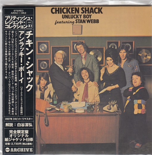 Chicken Shack Featuring Stan Webb – Unlucky Boy (2007, Papersleeve, CD)