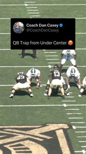 QB Trap from Under Center | Coach Dan Casey