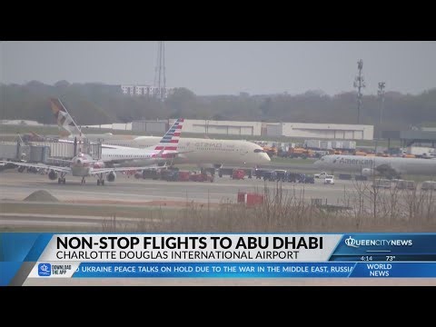Charlotte launches first-ever nonstop flight to the Middle East