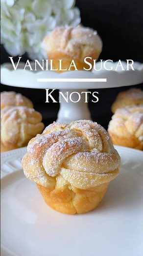 Delicious Vanilla Knots Recipe 🤗🤍 (in the Caption) #vanilla #sugar #knots #recipe