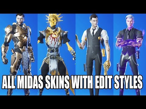 ALL MIDAS Skins in Fortnite
