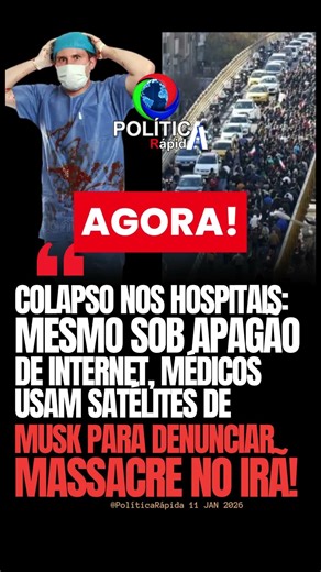 🚨 URGENTE!💥HOSPITAIS EM ESTADO DE GUERRA: Médicos iranianos, em relatos desesperados obtidos pela...