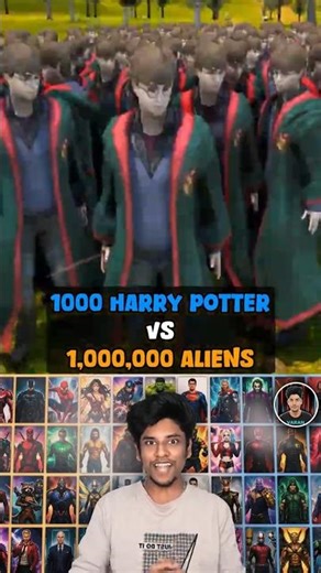 🤯 1000 Harry Potter Vs 1,000,000 Aliens ❗ Who Wins?