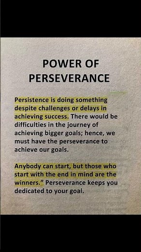 POWER OF PERSEVERANCE #quotes #motivation #inspiration #shorts #success #motivationalquotes