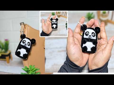 Panda Keychain Making Using Pipe Cleaner