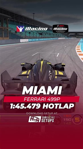 Nail the perfect lap around Miami to round out @iracingofficial season 1.🔥 Watch our 1:45.579 reference lap driven by pro driver Paul (9,000 iRating) 🔗Download our full datapack including setups, reference laps and telemetry using the link in bio. #SimRacing #racing #SimRacingSetups #SimRacingSetup #Gaming #iRacing #Setups #carsetups #hotlap #iracingsetup #iracingsetups #simracingesports #GT3 #IMSA #miami