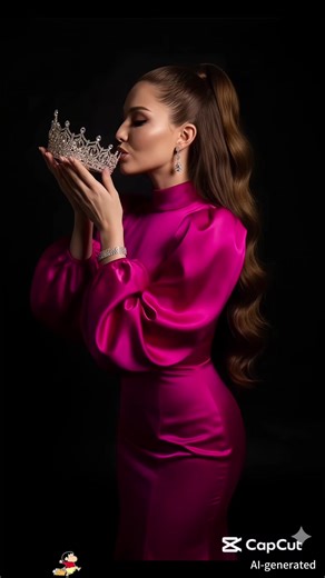 #hypic #hypiccreator “Fuchsia satin dress   diamond crown—this ‘queen’s coronation portrait’ is peak luxury vibe.#Godpic @hypic_global High ponytail   diamond accessories—every frame screams ‘I’m the queen’ energy. Diamond accessories   high ponytail—every frame screams ‘the crown (and the vibe) is mine’. #QueenPortrait Queen Portrait、Fuchsia Outfit、Diamond Crown、High-End Style、Luxury Vibe Retrato de Reina、Atuendo Fucsia、Corona de Diamantes、Estilo de Lujo、Ambiente de Lujo Портрет королевы、Фуксие