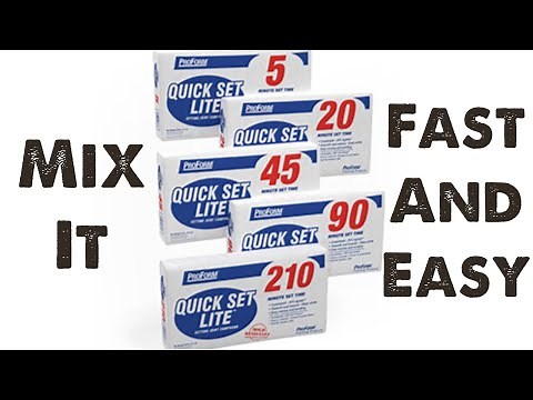 Mixing Fast Drying Drywall Mud - Fast Set Drywall Mud - Quick Set - Proform
