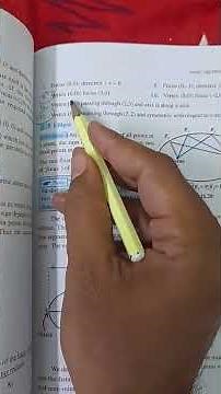 CONIC SECTIONS important questions in NCERT | CBSE class 11 maths