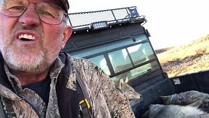 Randy Anderson coyote calling yesterday afternoon. | Randy Anderson Coyote Caller
