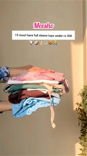 15 Must-Have Full Sleeve Tops Under ₹300 😍 | Meesho Budget Fashion Haul | #shorts #meesho #youtube