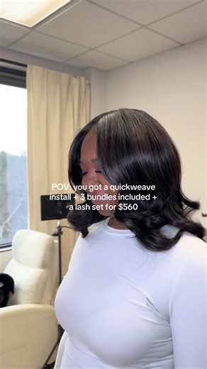 Atlanta quickweave install bundles lash set #atlhairstylist #atlantahairstylist #atllashtech #decaturhairstylist #decaturlashtech