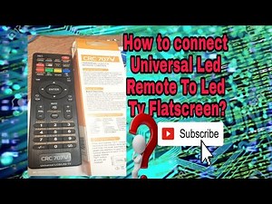 How to Connect Universal Tv led Remote To Led Tv?