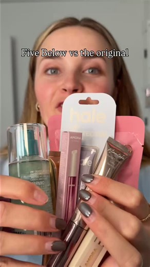 48K views · 169 reactions | Guys, the price differences are crazy but I wasn’t expecting them to be as good as the high-end make up… But was a little surprised with some of them  would you guys try? #fivebelow #makeupdupes #makeup | Kenna McClellan | Facebook