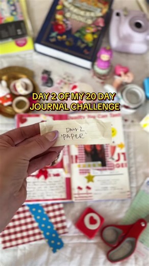 Day 2 of 20 of my Journal Challenge. I’m loving these open-ended prompts that help me spark creativity! #JunkJournal #journaling #JunkJournaling #CreativeJournal