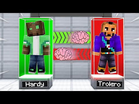 INTERCAMBIAMOS los CUERPOS en MINECRAFT! 🧠😱 MINECRAFT ALEATORIO