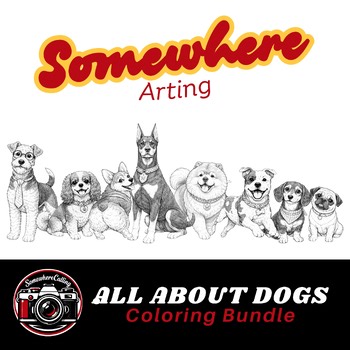 All About Dogs Coloring Bundle